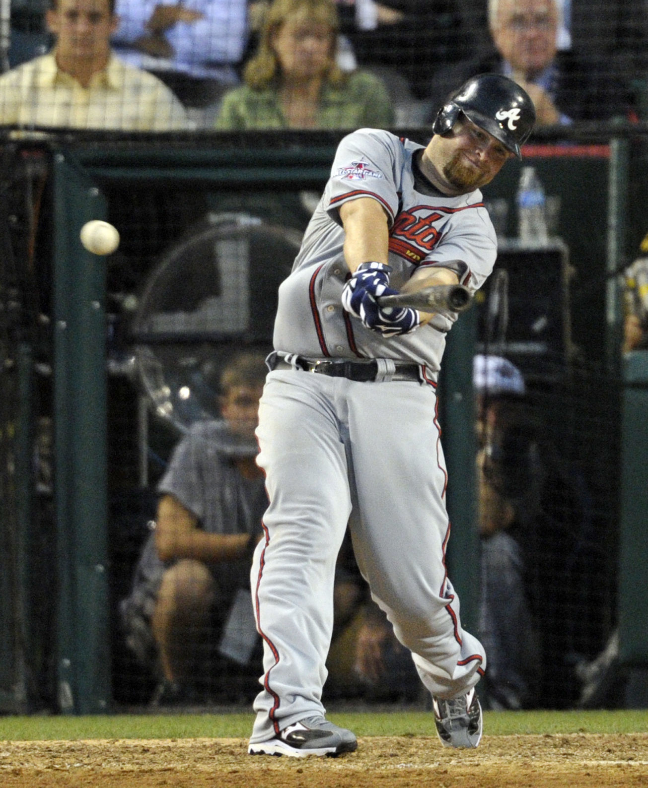 2010: Brian McCann leads NL to All-Star game win with three-run double in seventh inning